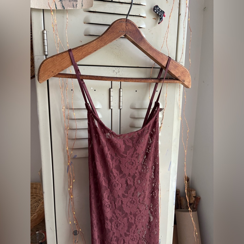 Anthropologie Lace Godet Maxi Slip Dress - Picture 7 of 12